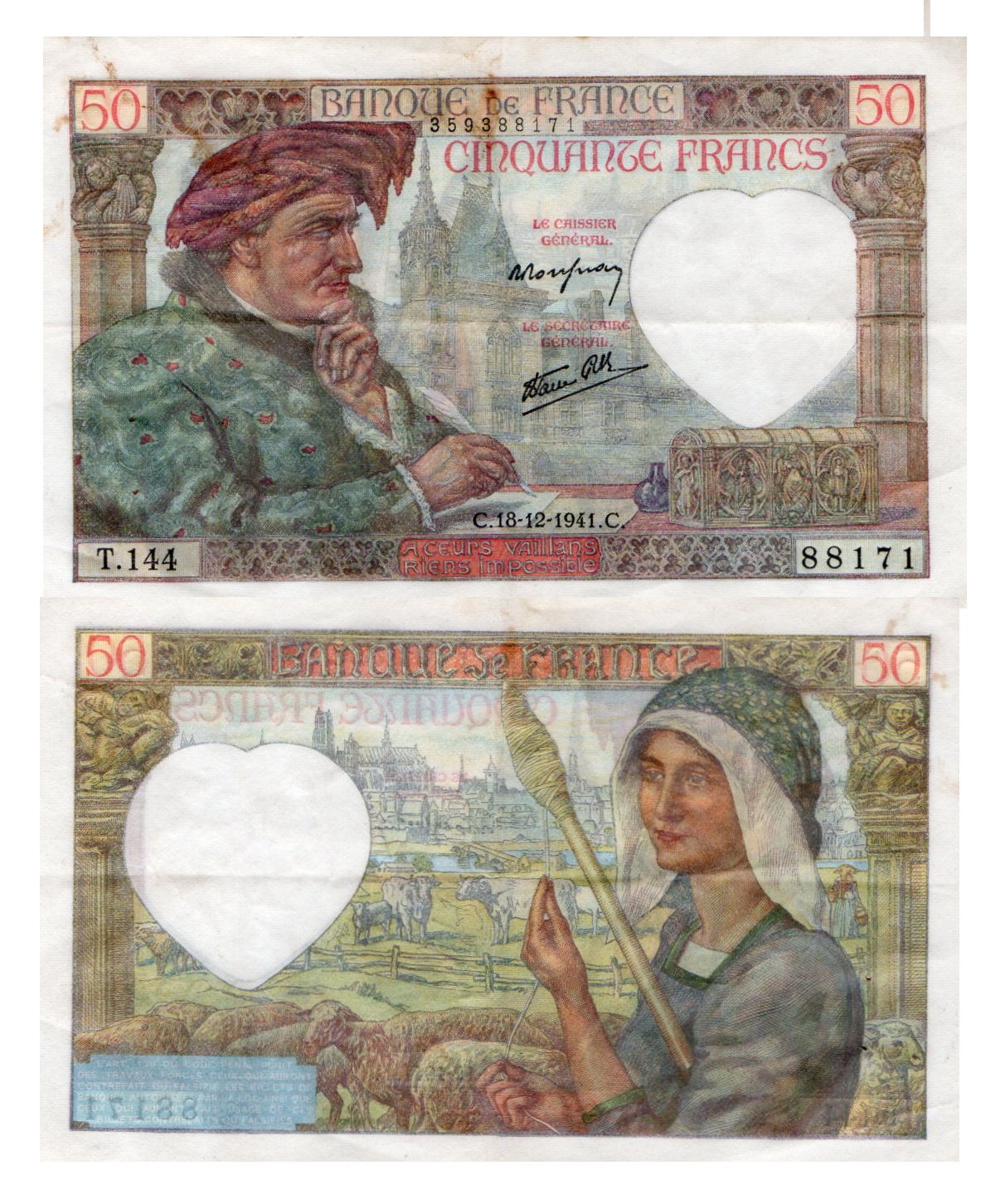 France #93/XF  50 Francs